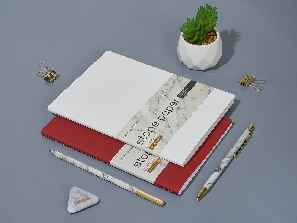 Тетрадь с каменной бумагой А5 Carrara