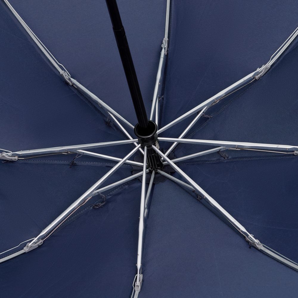 Зонт наоборот складной Futurum со светоотражающим кантом