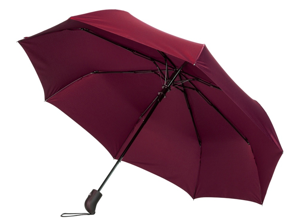 Зонт-полуавтомат складной Roof с куполом из переработанного пластика