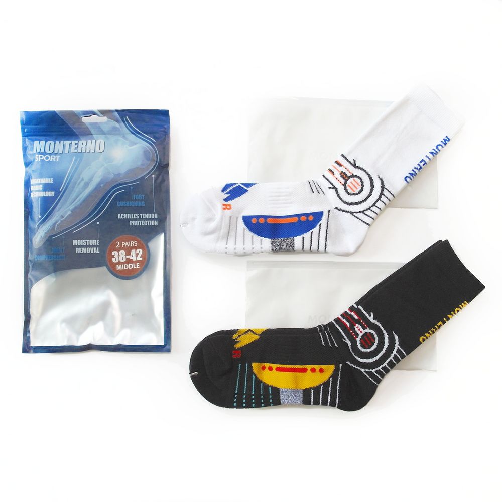 Набор из 2 пар термоносков Monterno Sport с рисунком