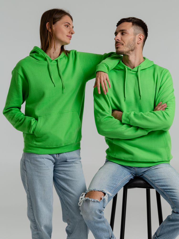 Толстовка с капюшоном Snake II ярко-зеленая