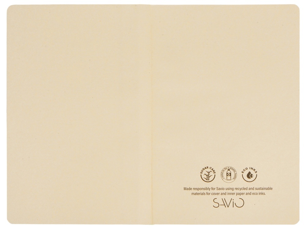 Блокнот А5 из переработанного тростника и RPET Adiantum